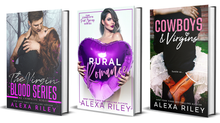 Load image into Gallery viewer, 3 Signed Paperbacks Bundle  -  The Virgin Blood Series, Rural Romance and Cowboys &amp; Virgins

