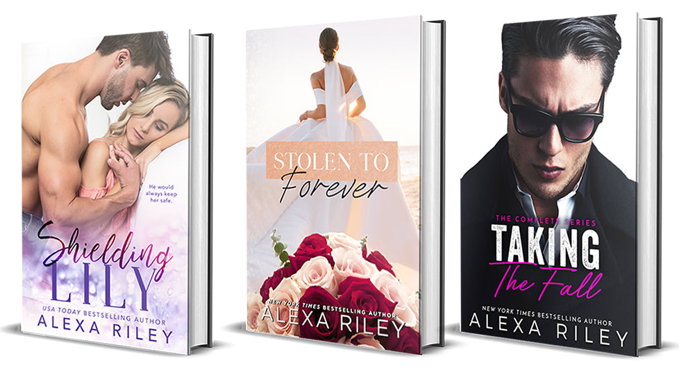 3 Signed Paperbacks Bundle -  Shielding Lily, Stolen to Forever & Taking The Fall