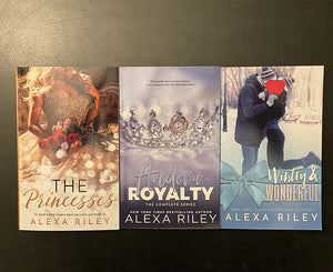 3 Signed Paperbacks Bundle -  The Princesses, Andora Royalty & Wintry and Wonderful